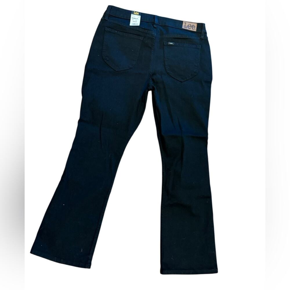 Lee Womens 14 (33 x 29) Short Black Bootcut Jeans NWT - Picture 2 of 12